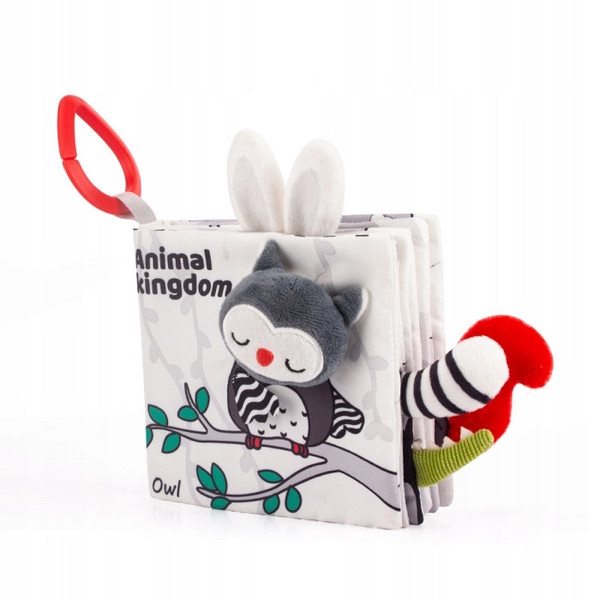 Książeczka sensoryczna Piszczek Królestwo zwierząt dla niemowląt 0+