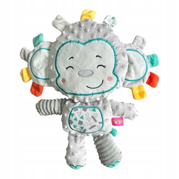 Przytulanka sensoryczna Małpka Montessori 35 cm dla niemowląt 0+